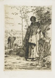 La Bergère tricotant, 1862